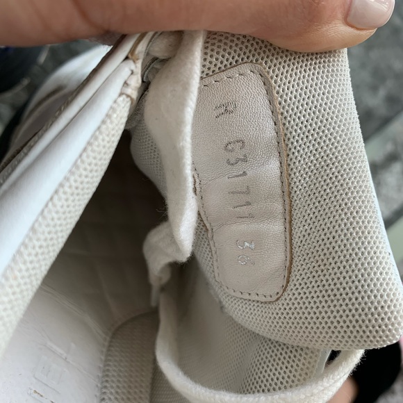 Chanel Black White Tweed Leather Lace Up Sport Runner Trainers Sneakers - Picture 3 of 6